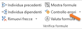 Excel | Individuare l'errore di Excel