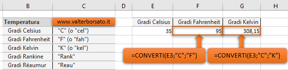 Convertire un numero da un sistema di unità di misura all'altro: 