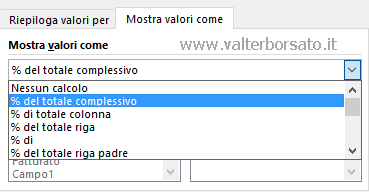 Excel: Creare e gestire le Tabelle Pivot | Mostra valori come