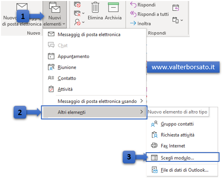 Creare un modello di messaggio di posta elettronica in Outlook: aprire un modello salvato
