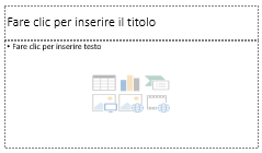 PowerPoint diapositive | layout titolo e contenuto