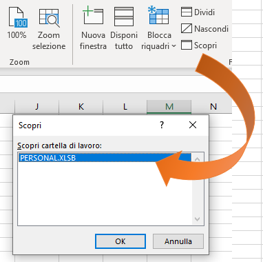 Come eliminare le macro registrate nella cartella Personale | La finestra di dialogo SCOPRI