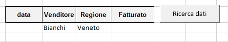  Macro di Excel: Esempio pulsante assegnato ad una Macro di ricerca dati