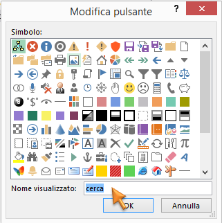  Macro di Excel: Finestra di dialogo modifica pulsante