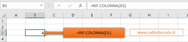 Funzioni di Ricerca e Riferimento di Excel: RIF.COLONNA E RIF.RIGA: 