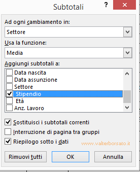 Excel il comando Subtotale della scheda dati | Inserire subtotali in una tabella di Excel. 