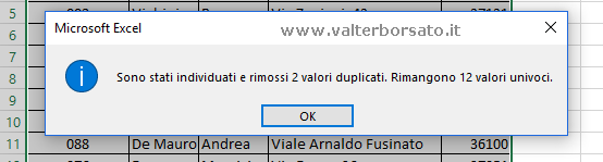 Eliminare valori duplicati nelle tabelle Excel | Eliminazione duplicati