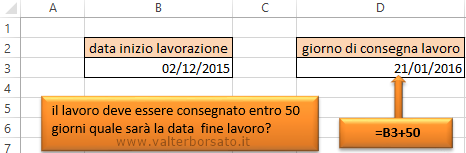 Calcolare le date in Excel | Aggiungere o sottrarre giorni da un data