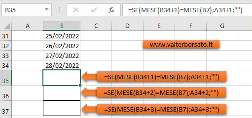 Organizzare il calendario dinamico mensile sul foglio di lavoro di Excel