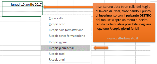 EXCEL: Creare un elenco di date sequenziali escludendo particolari giorni come il sabato o la domenica | Escludere i giorni festivi (sabato e domenica) da un elenco di date