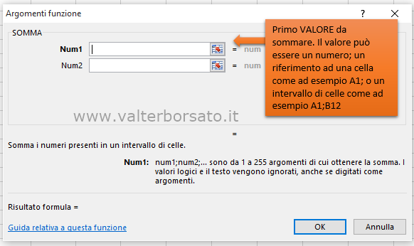 Elementi di base di Excel | Argomento Funzione SOMMA