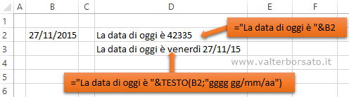 La Funzione TESTO di Excel | La Funzione TESTO applicata alle date