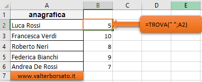 Excel suddividere testi in colonne: Formule e Funzioni