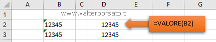 Applicare la Funzione VALORE