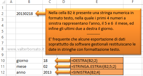 Utilizzare le Funzioni SINISTRA, DESTRA e STRINGA.ESTRAI