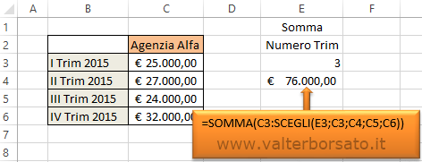 La Funzione SCEGLI di Excel | Nidificare  la Funzione SCEGLI