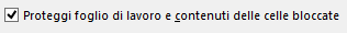 Excel | Proteggi foglio di lavoro e contenuti delle celle bloccate