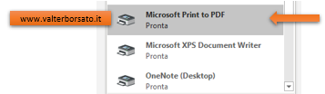 Come stampare in Excel: Stampa su file, ovvero salvare l'output di stampa su un file Pdf per un successivo utilizzo