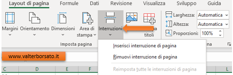 Come stampare in Excel: Inserire e gestire le interruzioni di pagina