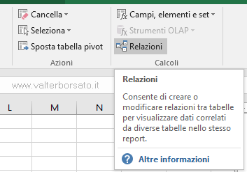 Creare un modello di dati in Excel, mettere in relazioni più tabelle dati | Inserisci Relazioni